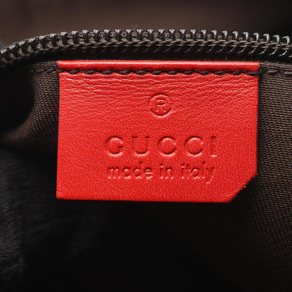 GUCCI Red Leather Shoulder Bag - Picture 4 of 7